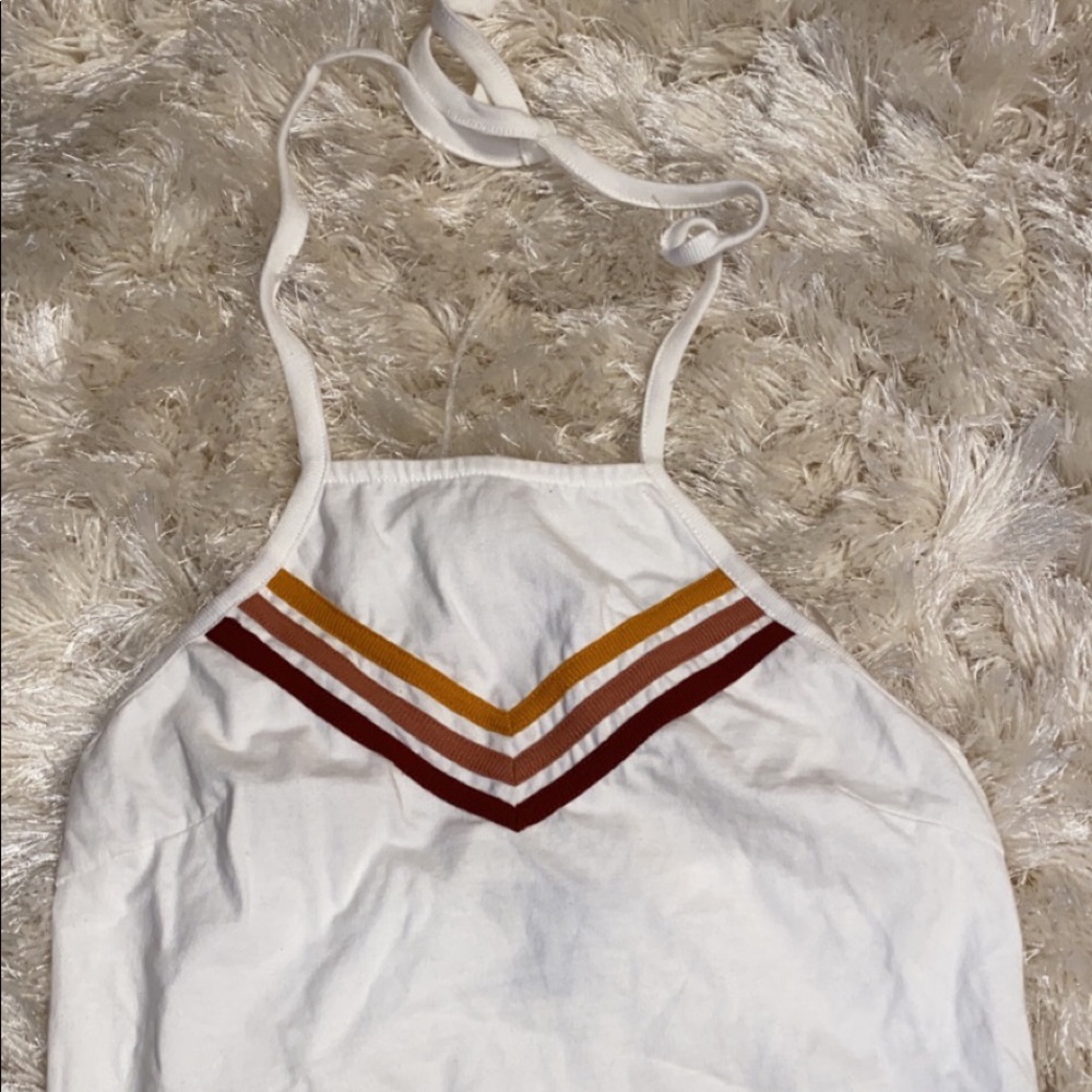 White Halter Top